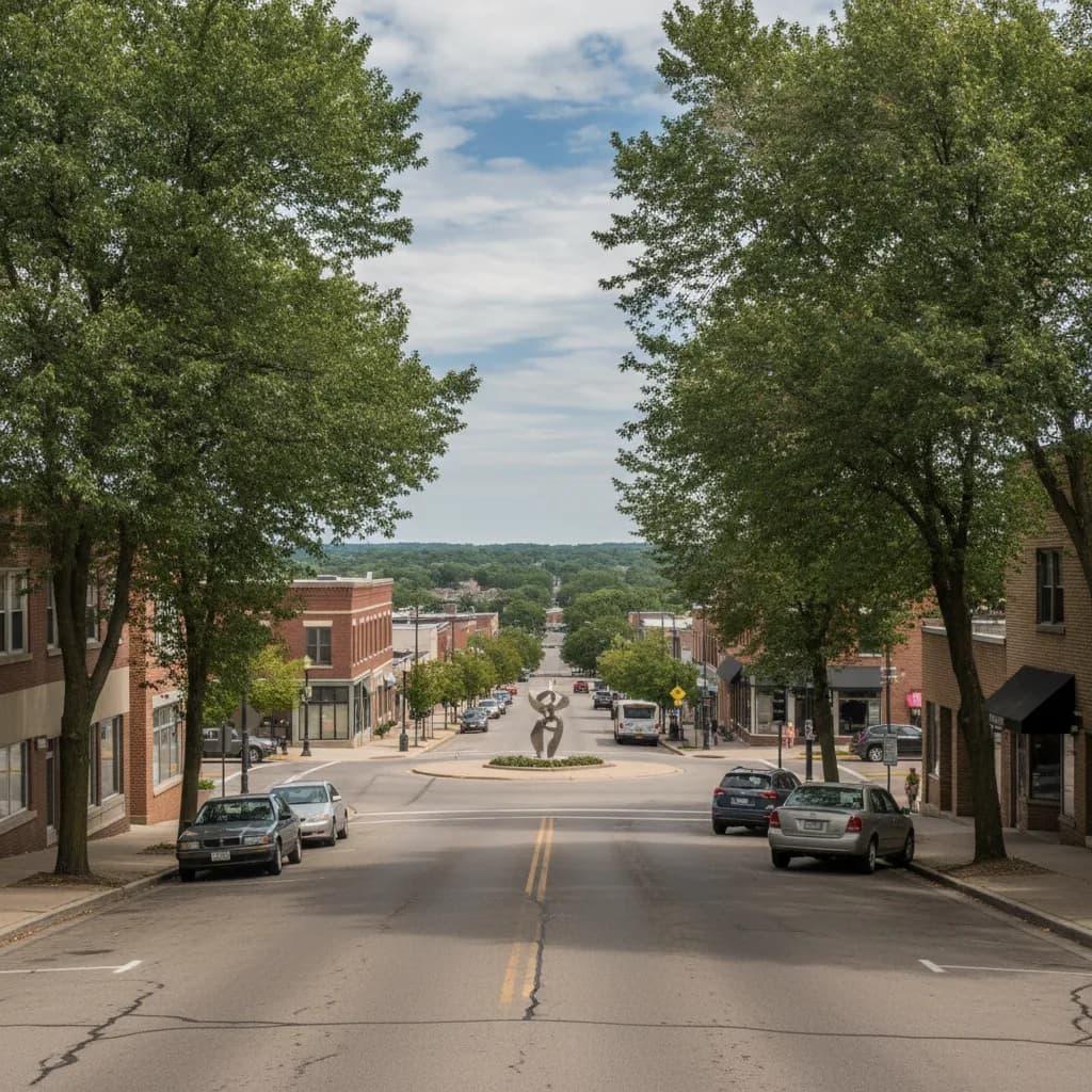 View of Brooklyn Center, MN