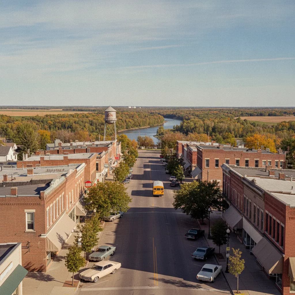View of East Grand Forks, MN