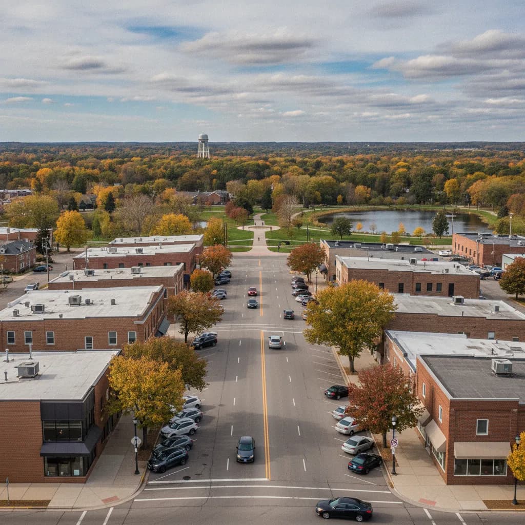 View of Fridley, MN