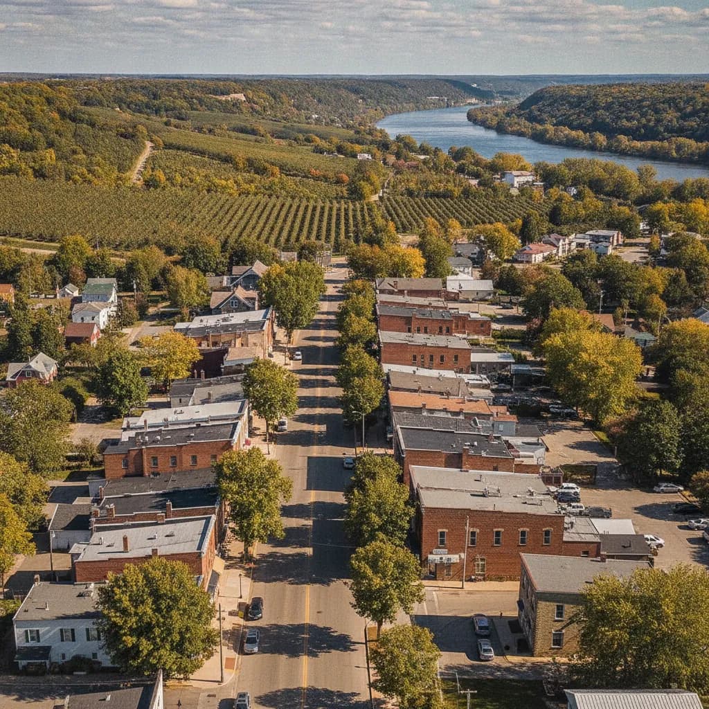 View of La Crescent, MN