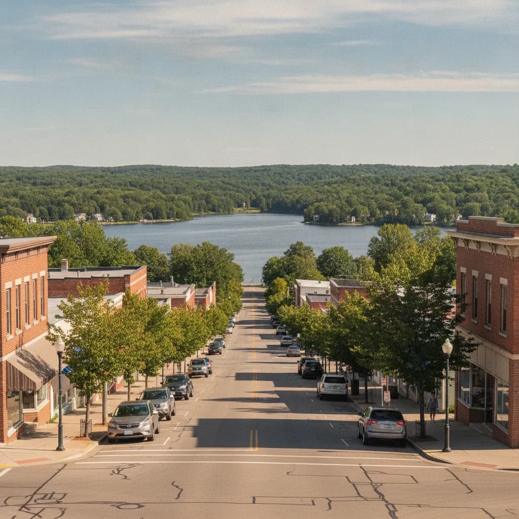 View of Lindstrom, MN