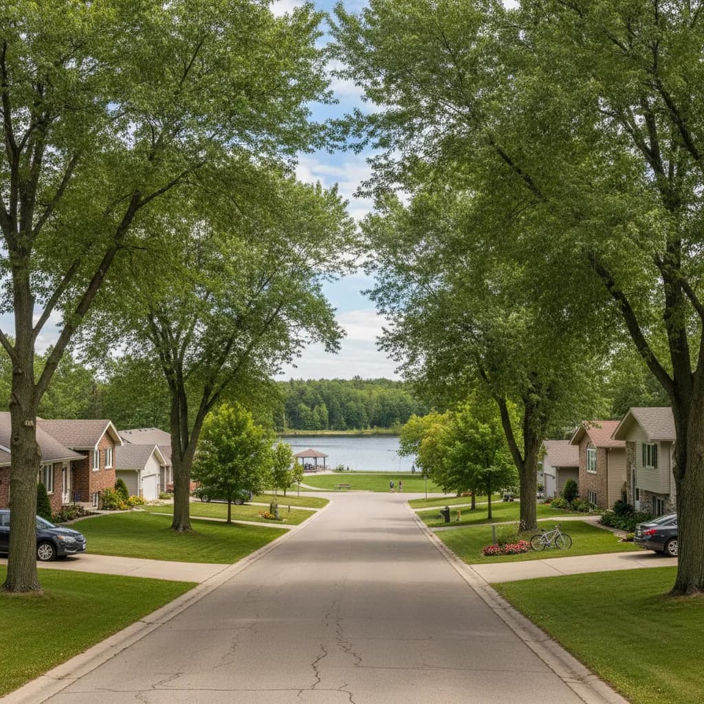 View of Lino Lakes, MN