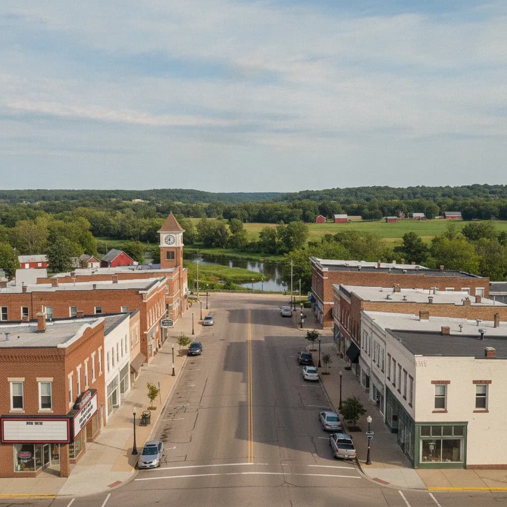 View of Mora, MN