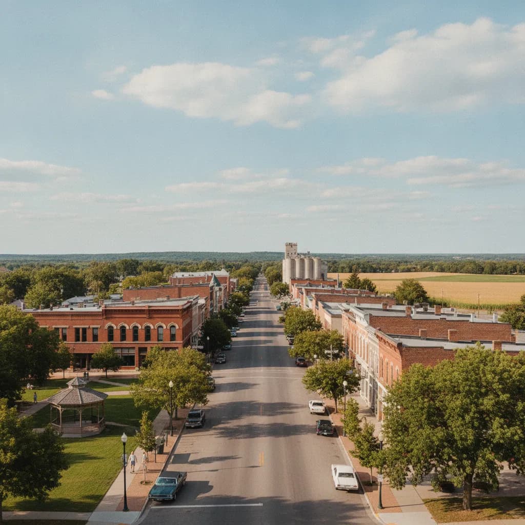 View of Morris, MN