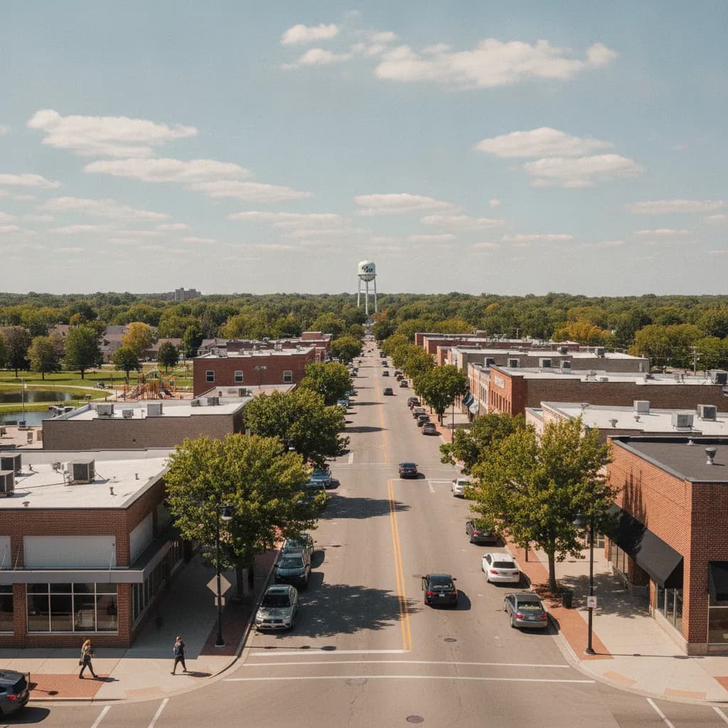 View of New Hope, MN