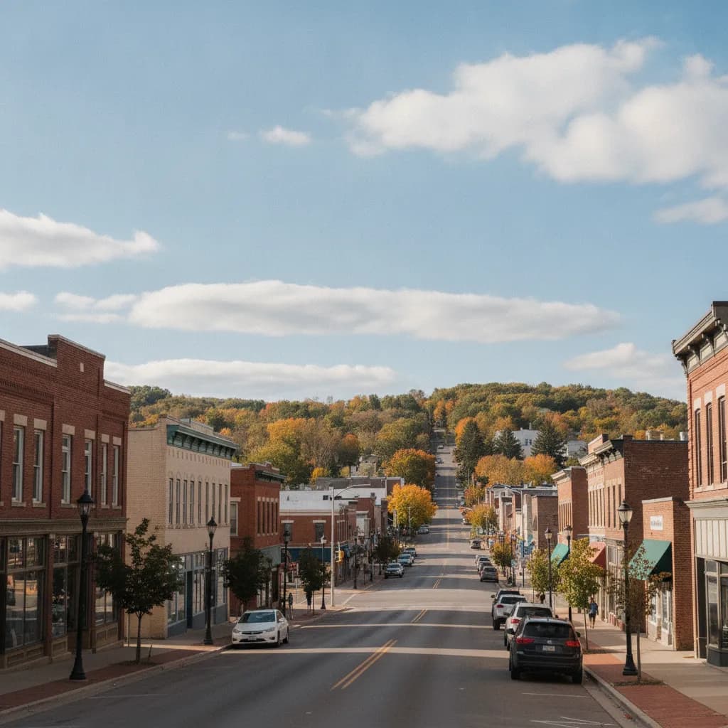 View of North Mankato, MN