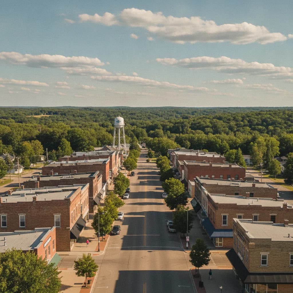 View of Pine Island, MN