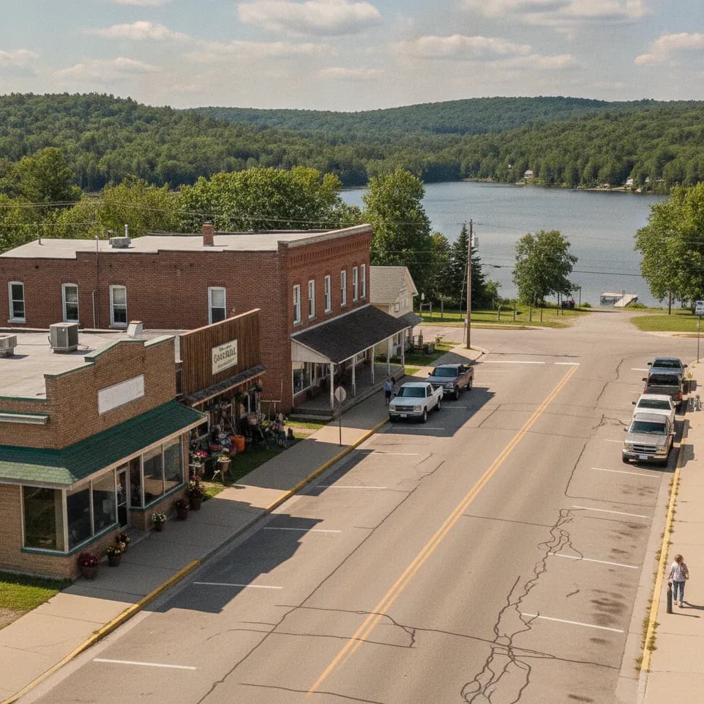 View of Rice Lake, MN