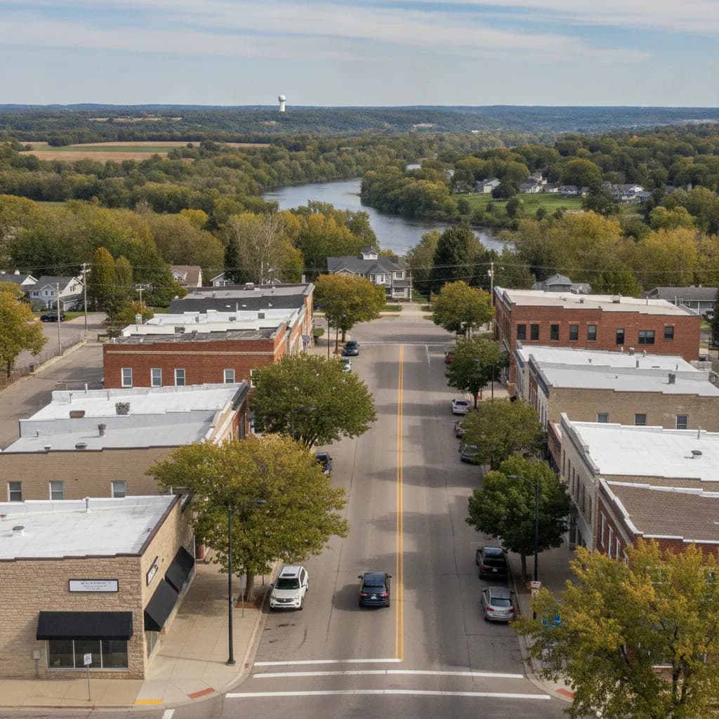 View of Sartell, MN