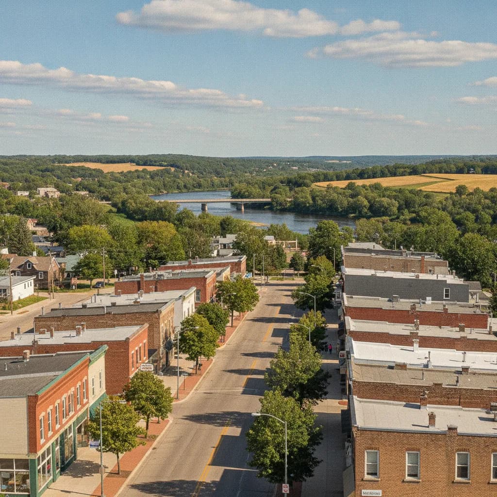 View of Sauk Rapids, MN