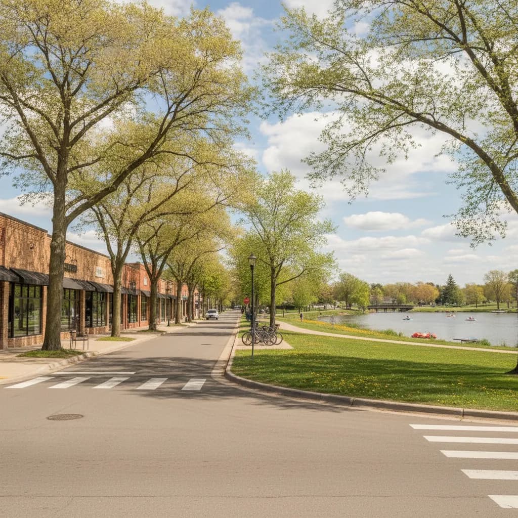 View of Spring Lake Park, MN