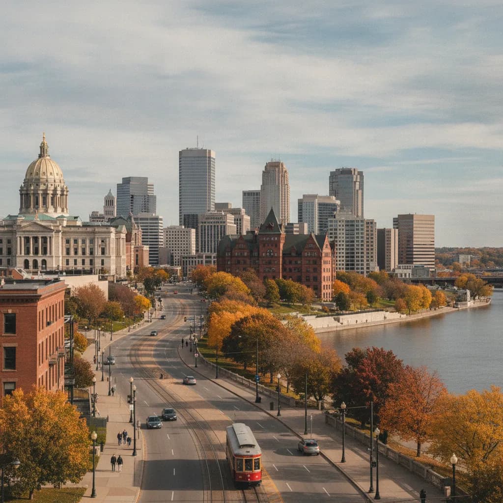 View of St. Paul, MN