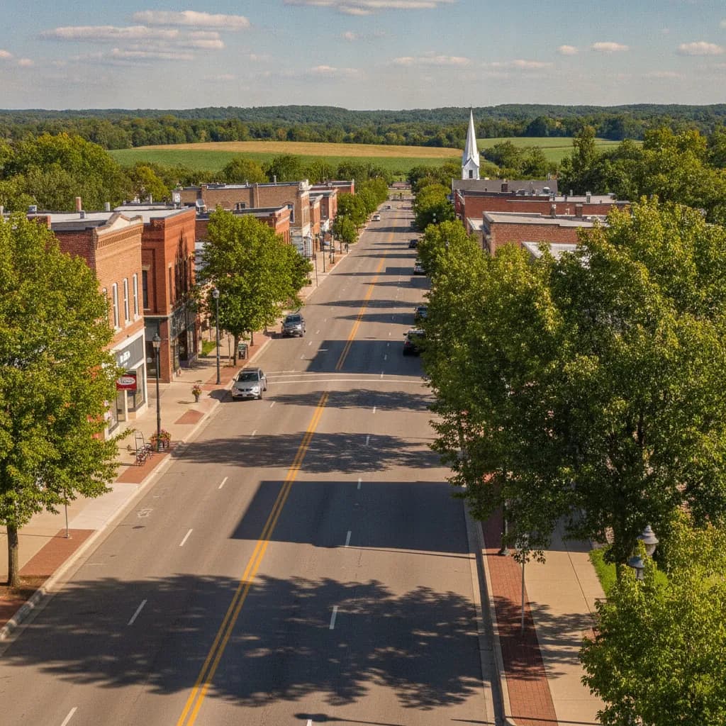View of St. Peter, MN