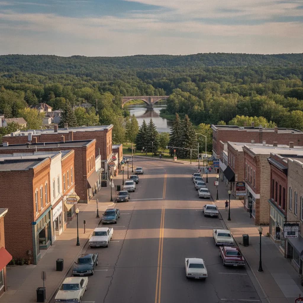 View of Thief River Falls, MN