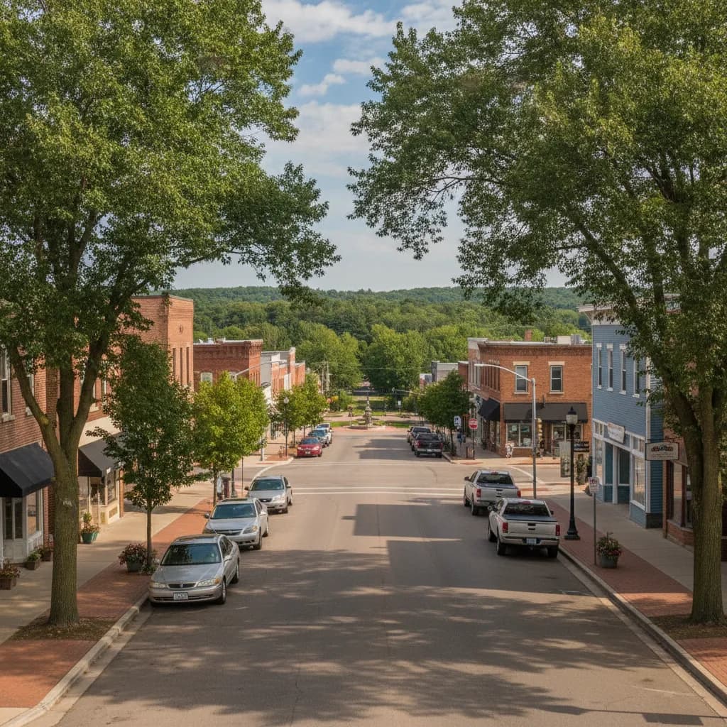 View of Victoria, MN