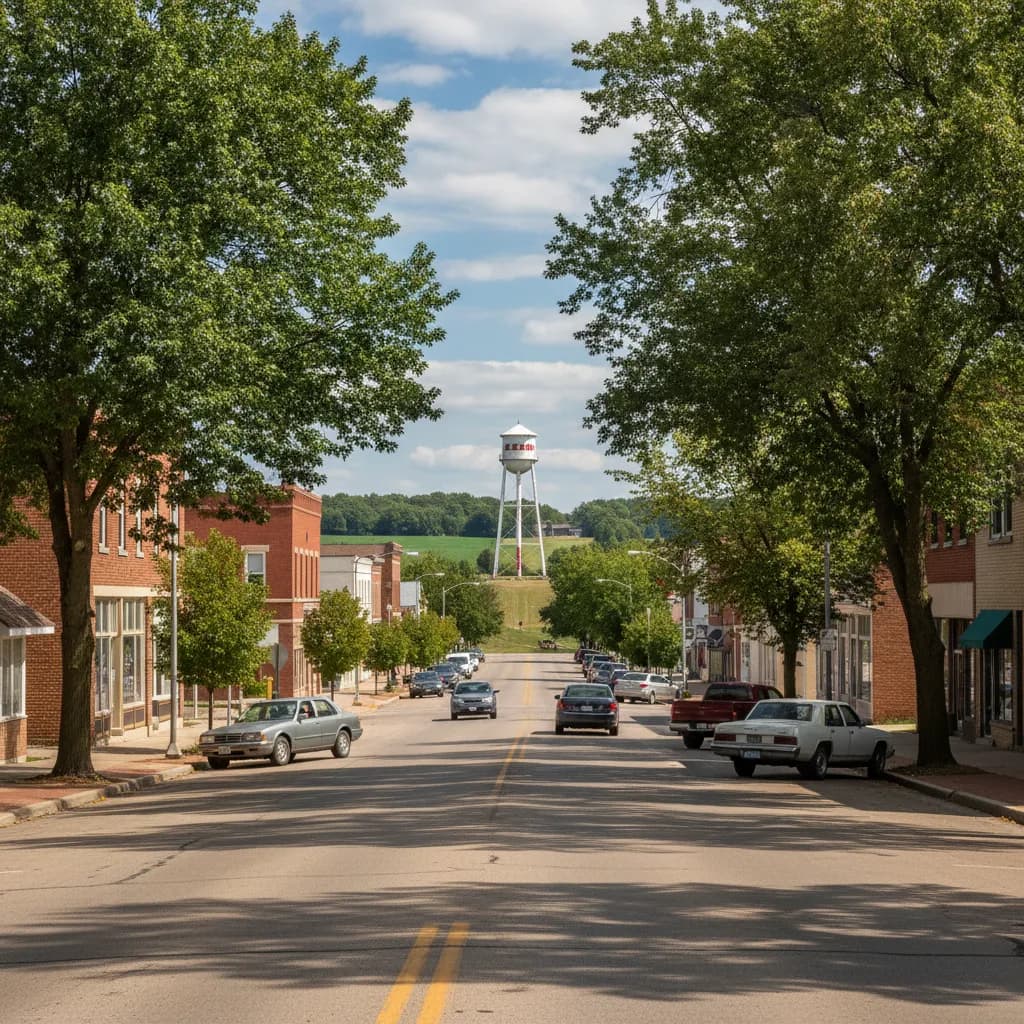 View of Wadena, MN
