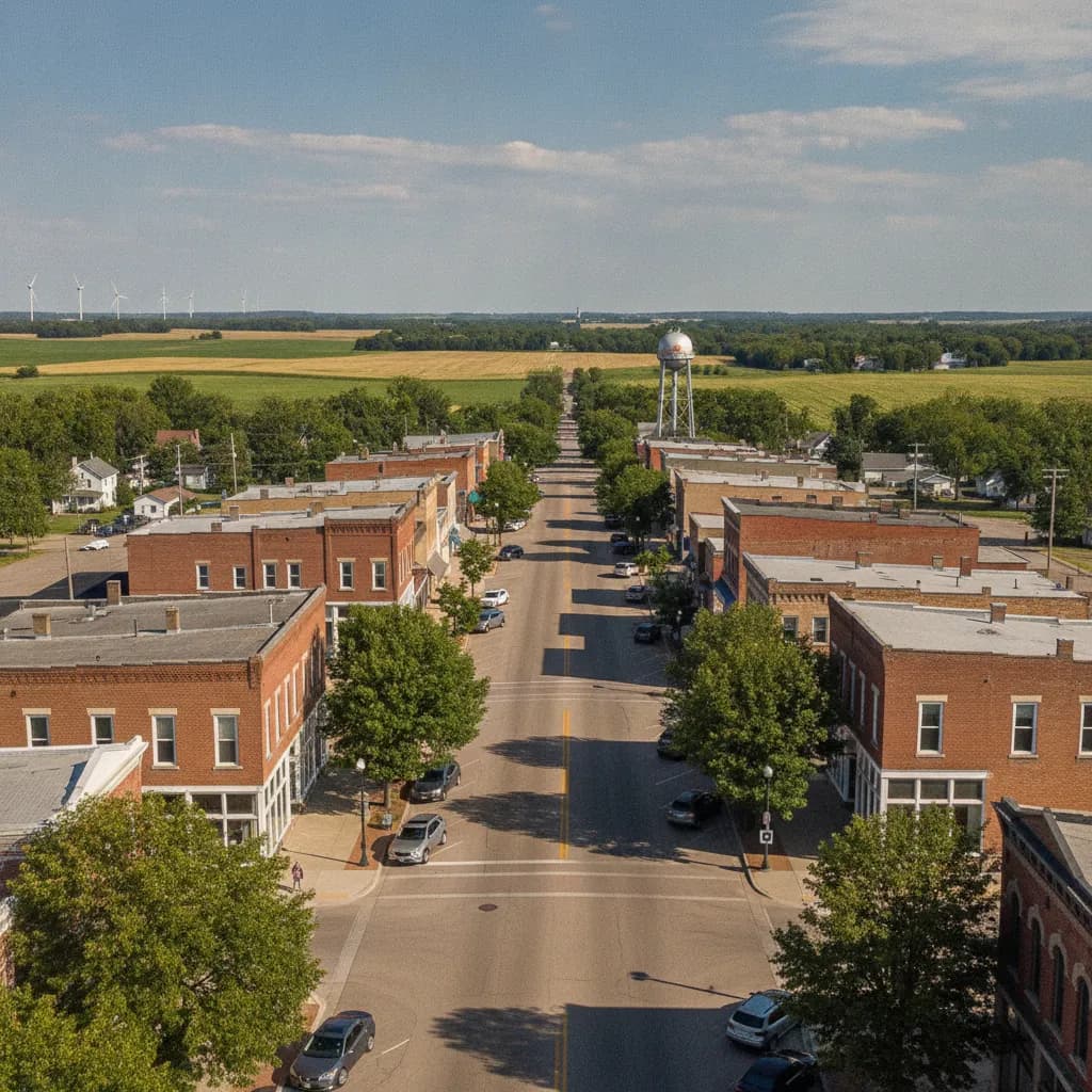 View of Worthington, MN