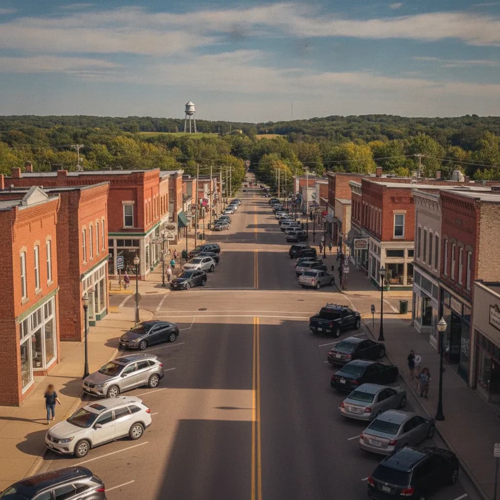 View of Zumbrota, MN