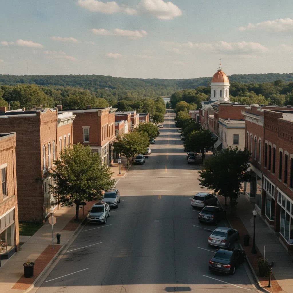 View of Boonville, MO