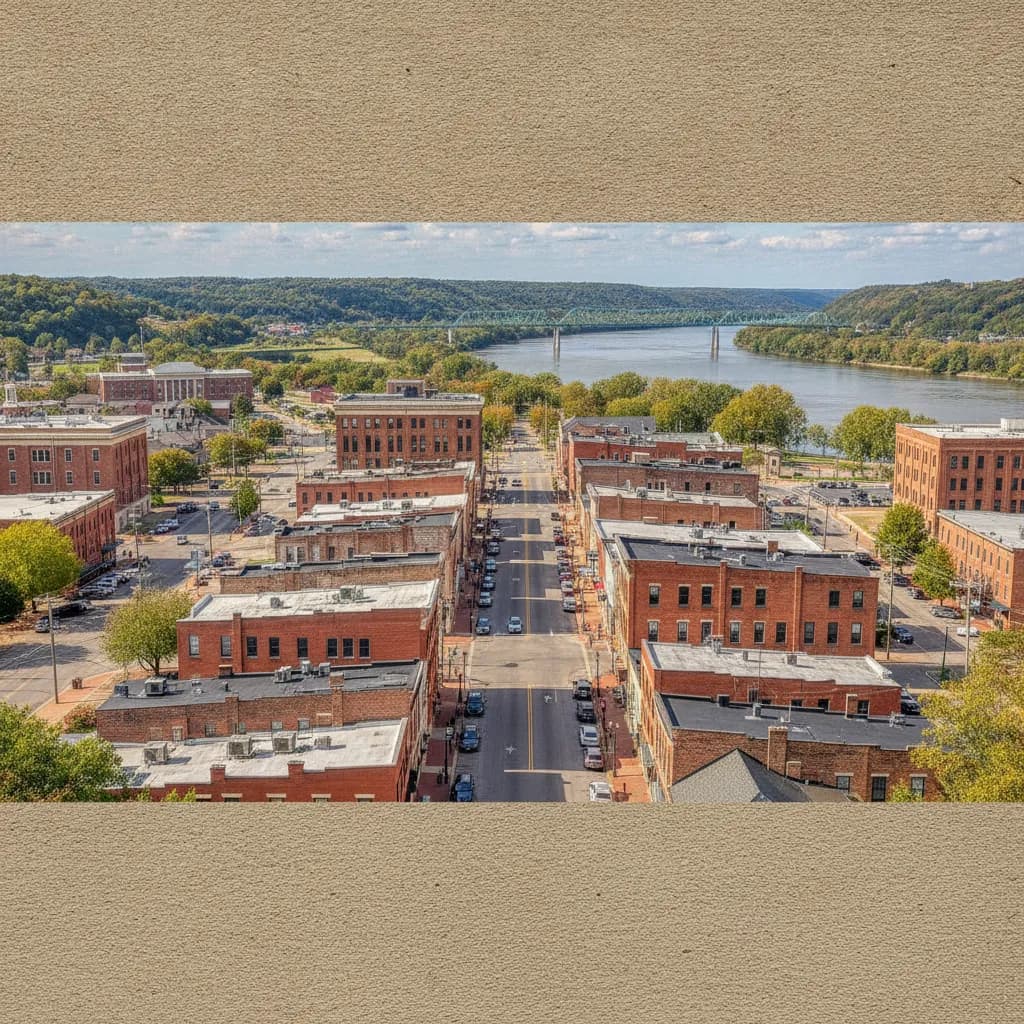 View of Cape Girardeau, MO