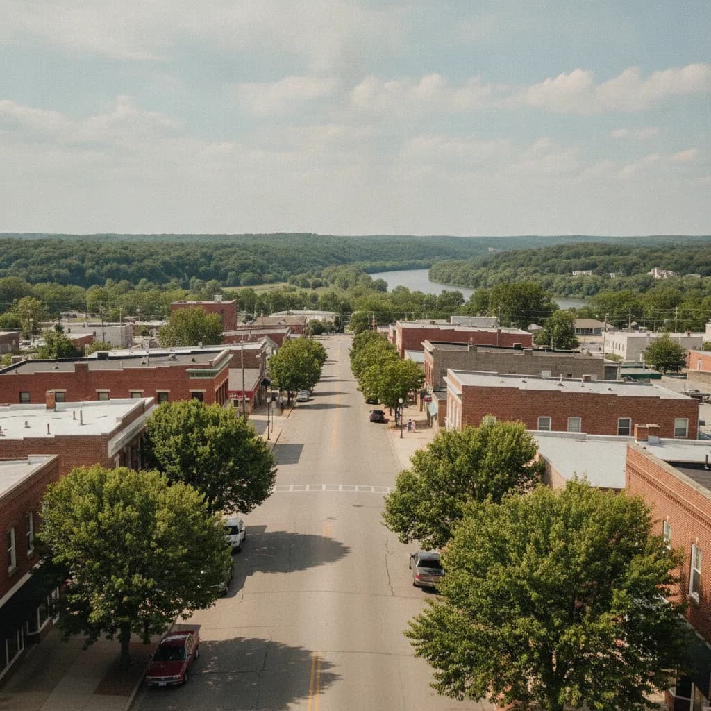 View of Crystal City, MO