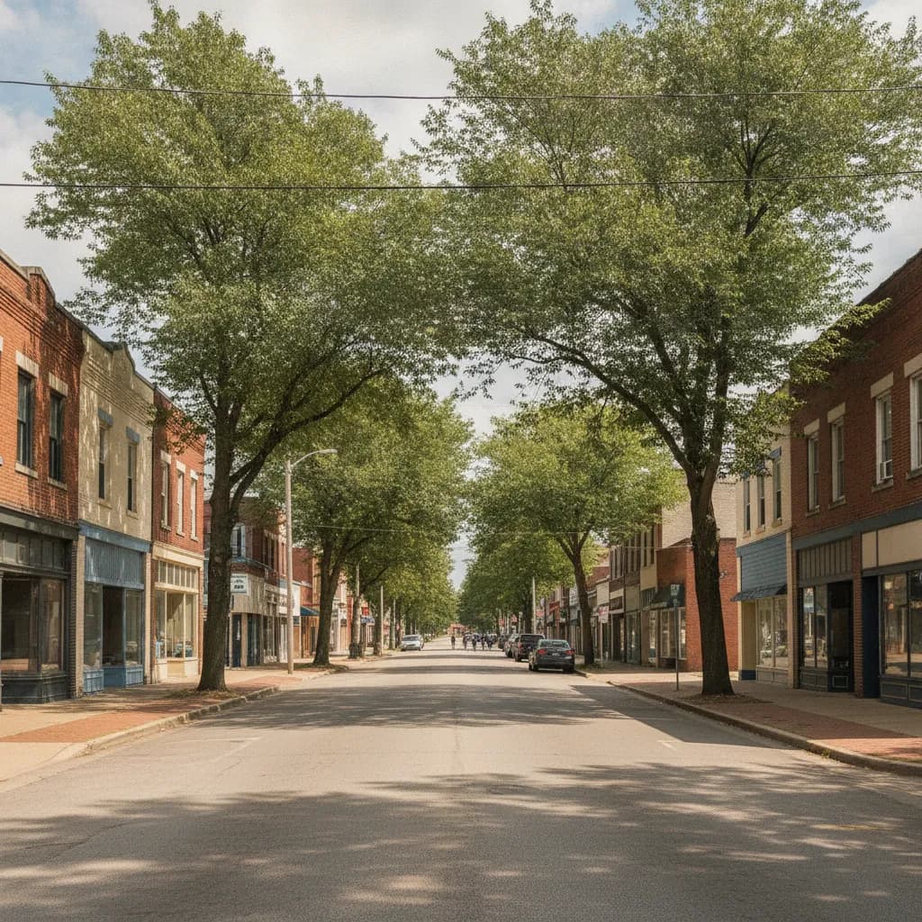 View of Ferguson, MO