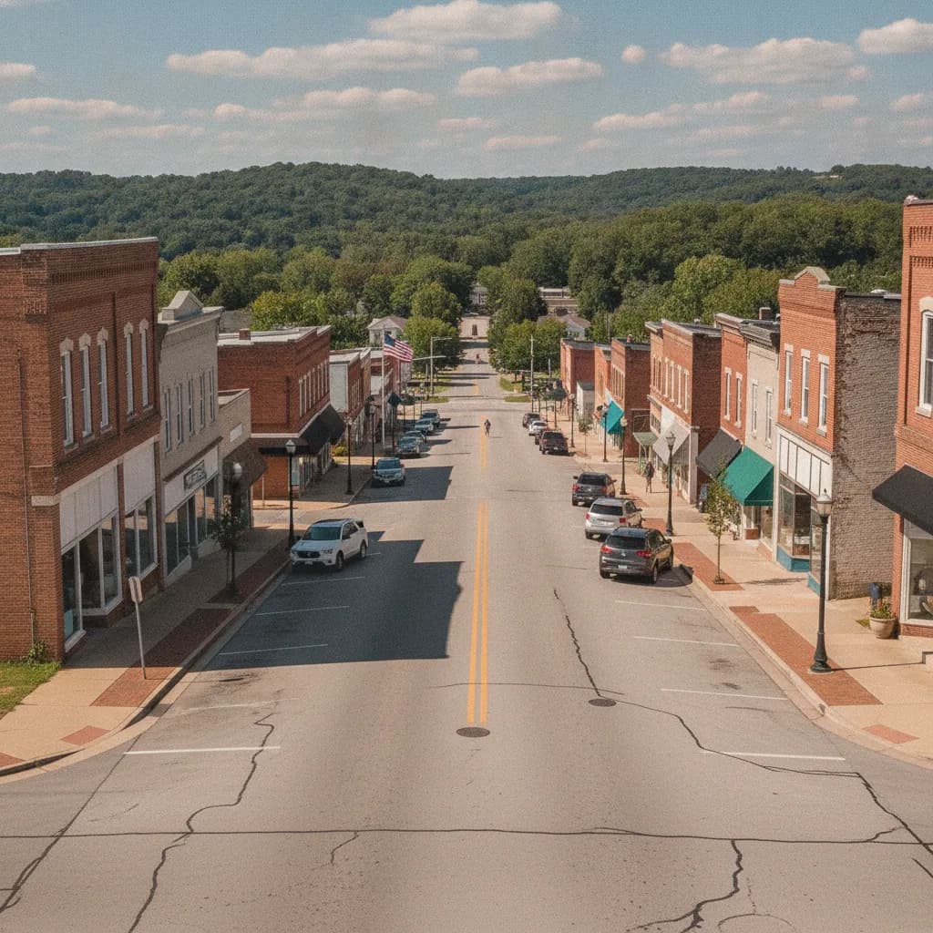 View of Fredericktown, MO