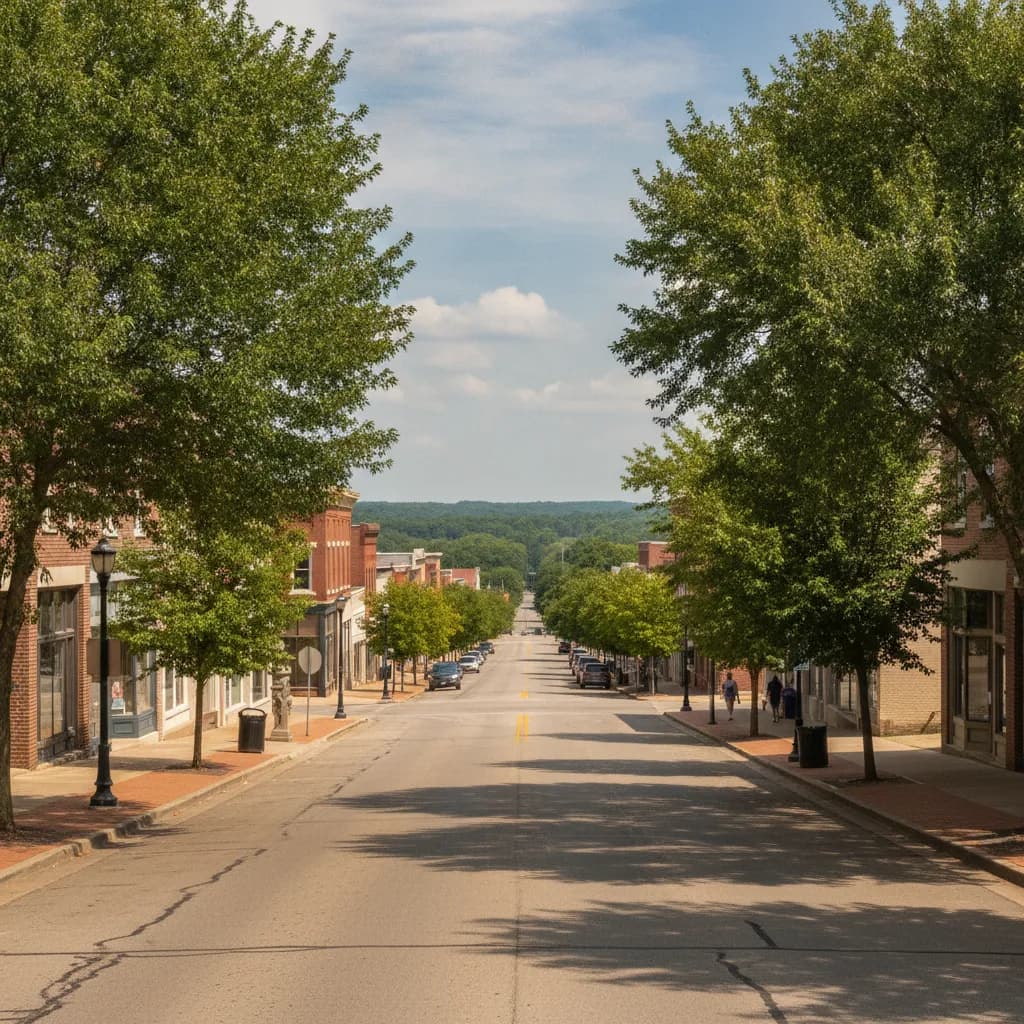 View of Harrisonville, MO