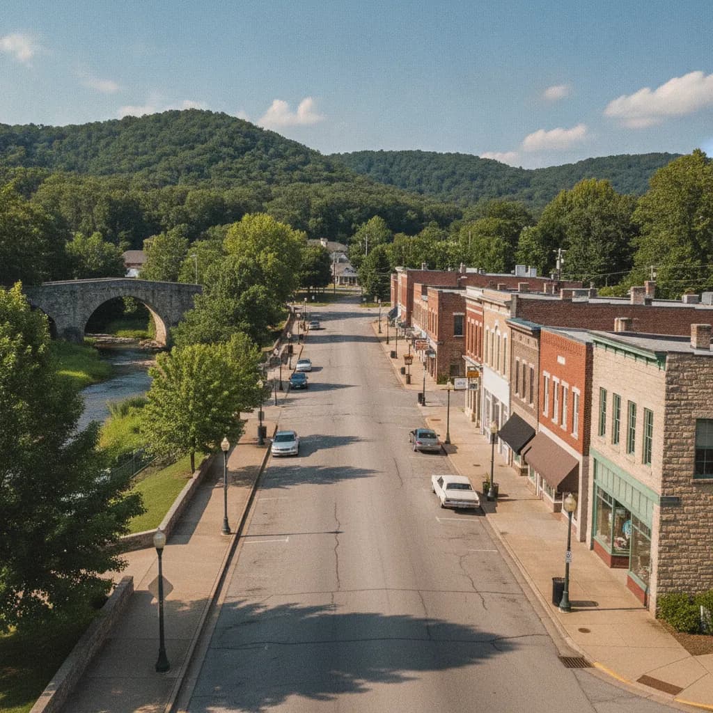 View of Hollister, MO