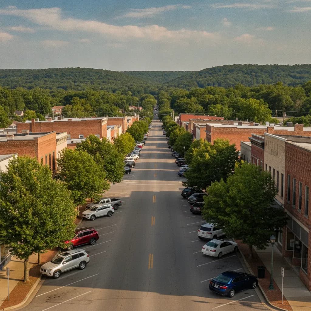 View of Mountain Grove, MO