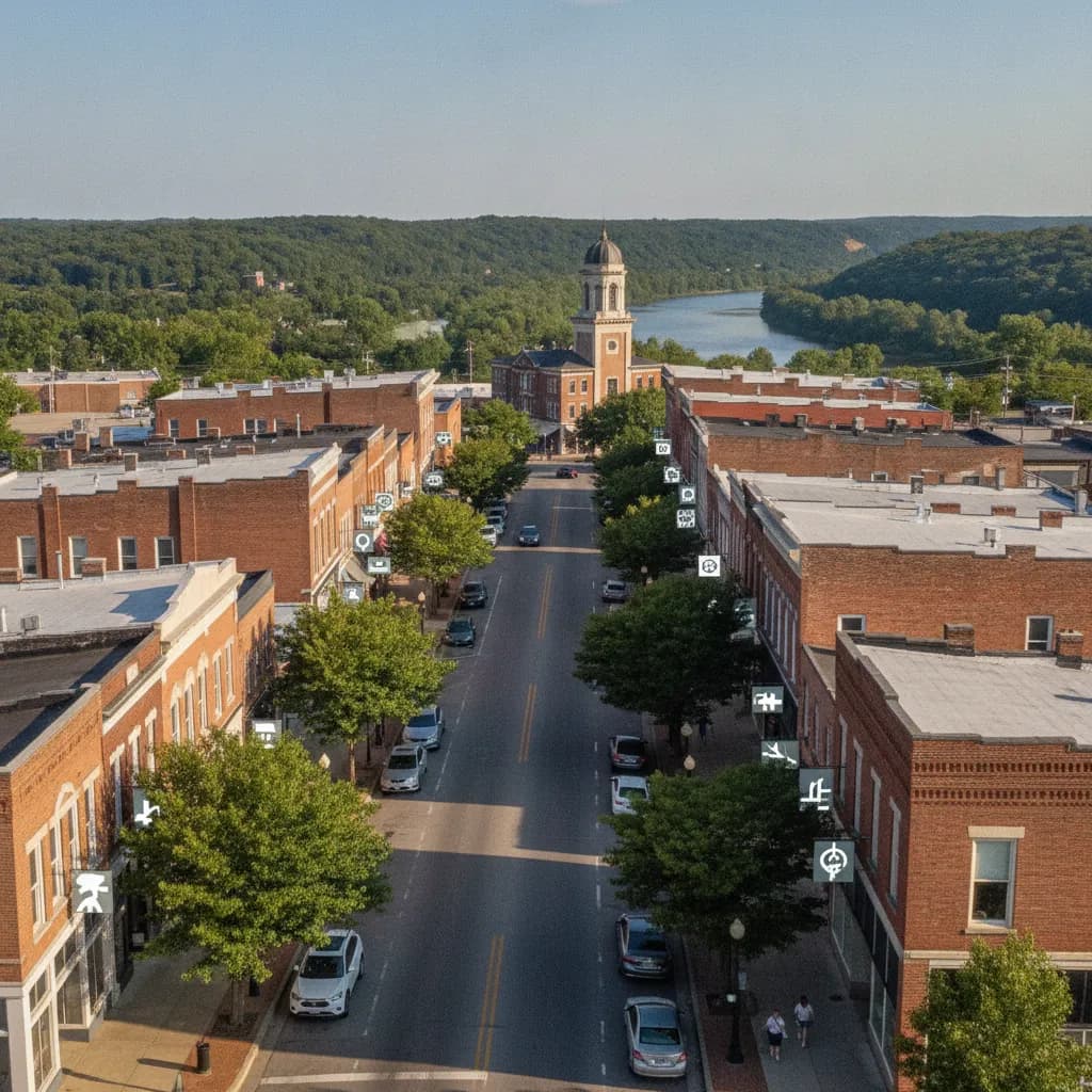View of Poplar Bluff, MO