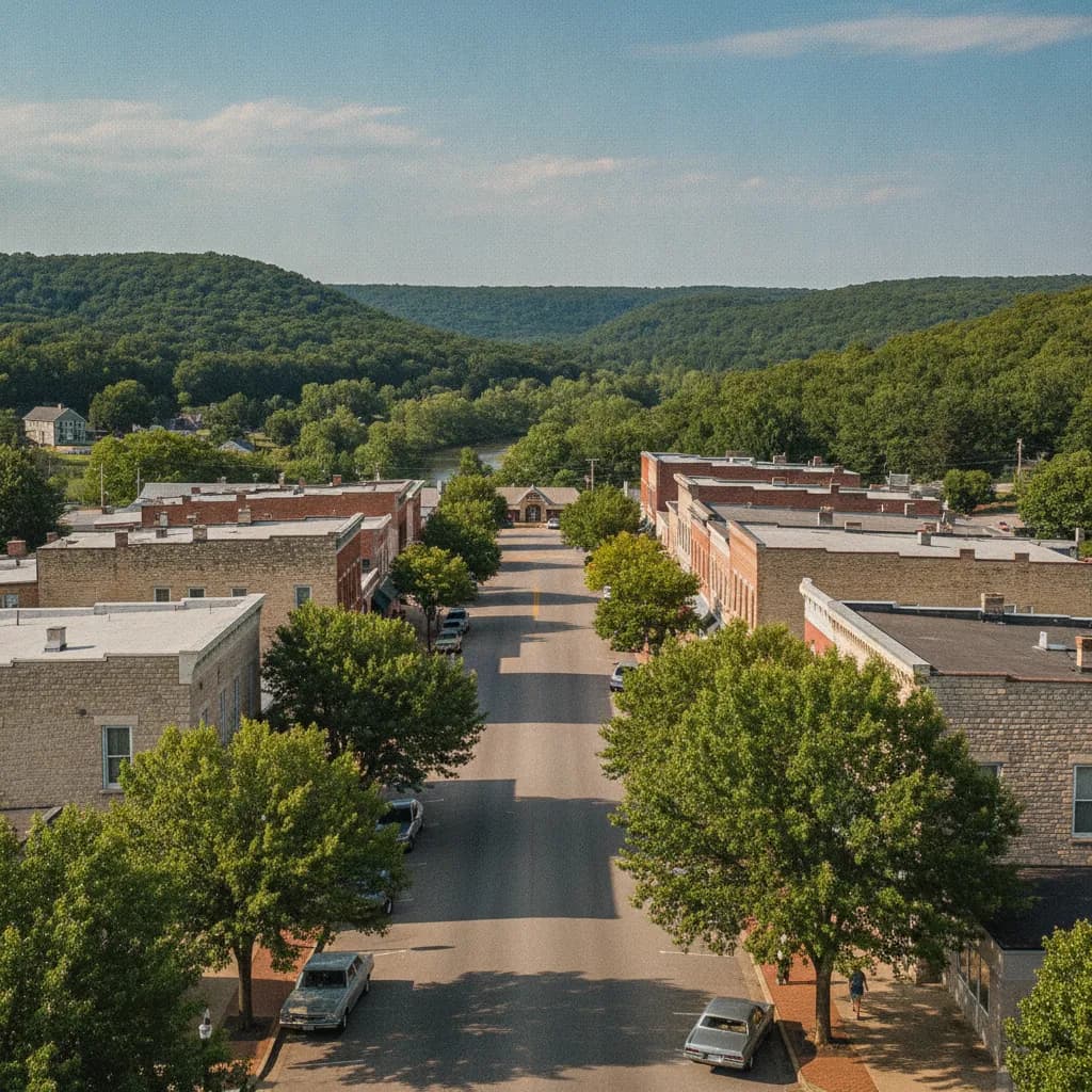 View of Waynesville, MO
