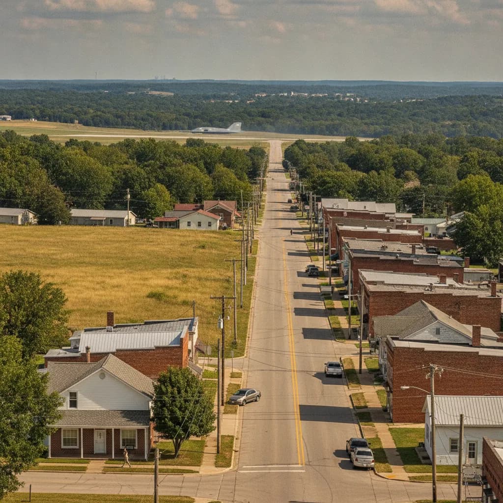 View of Whiteman AFB, MO