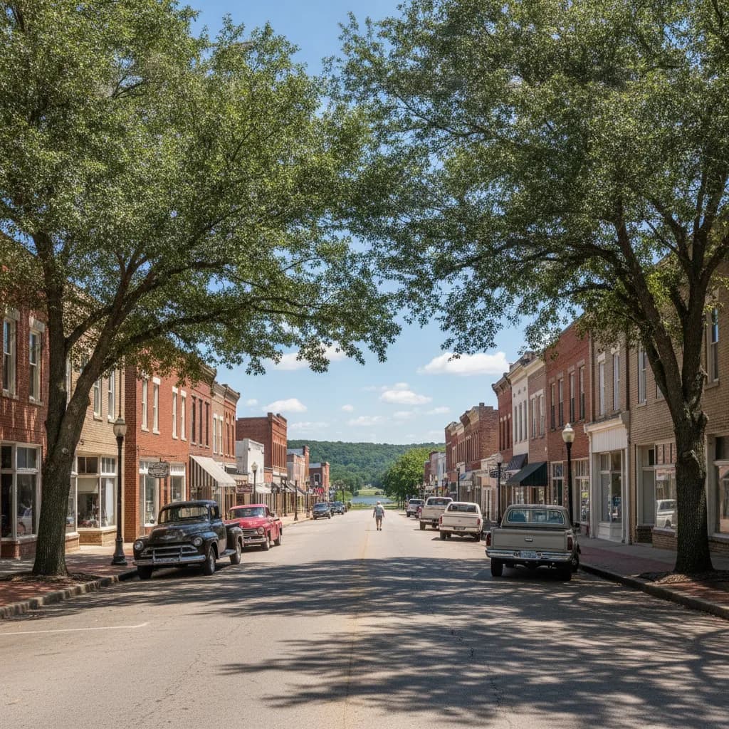 View of Amory, MS