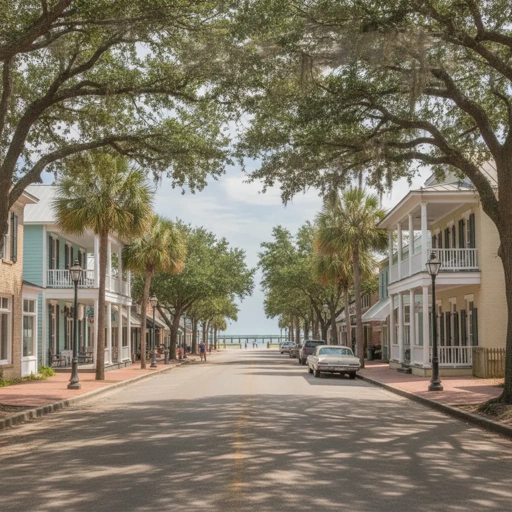 View of Bay St. Louis, MS