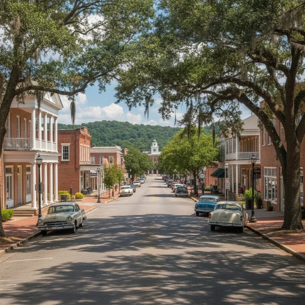 View of Brookhaven, MS