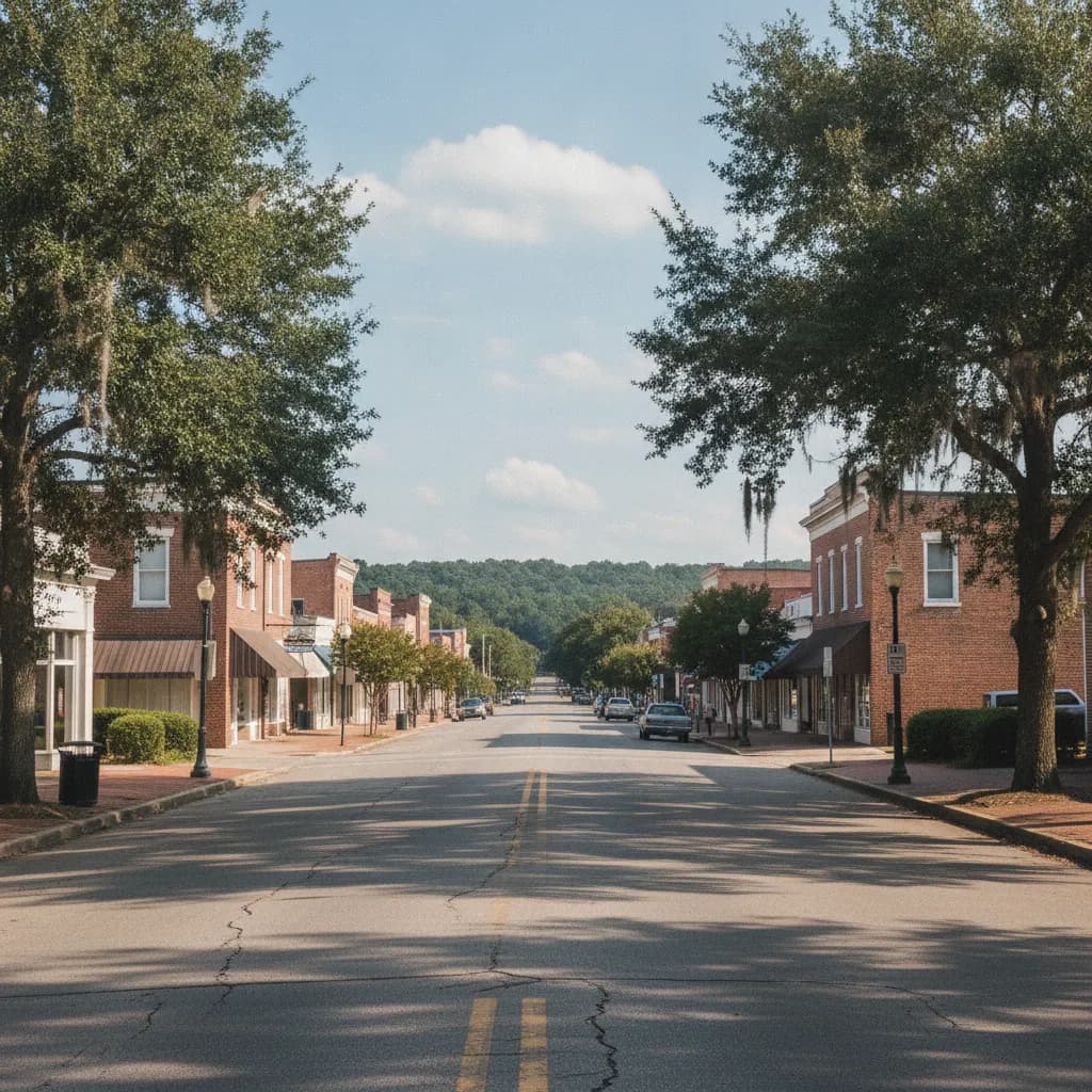 View of Columbia, MS