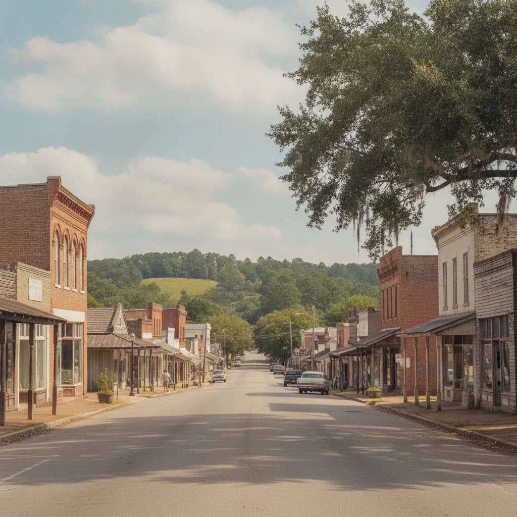 View of Crystal Springs, MS