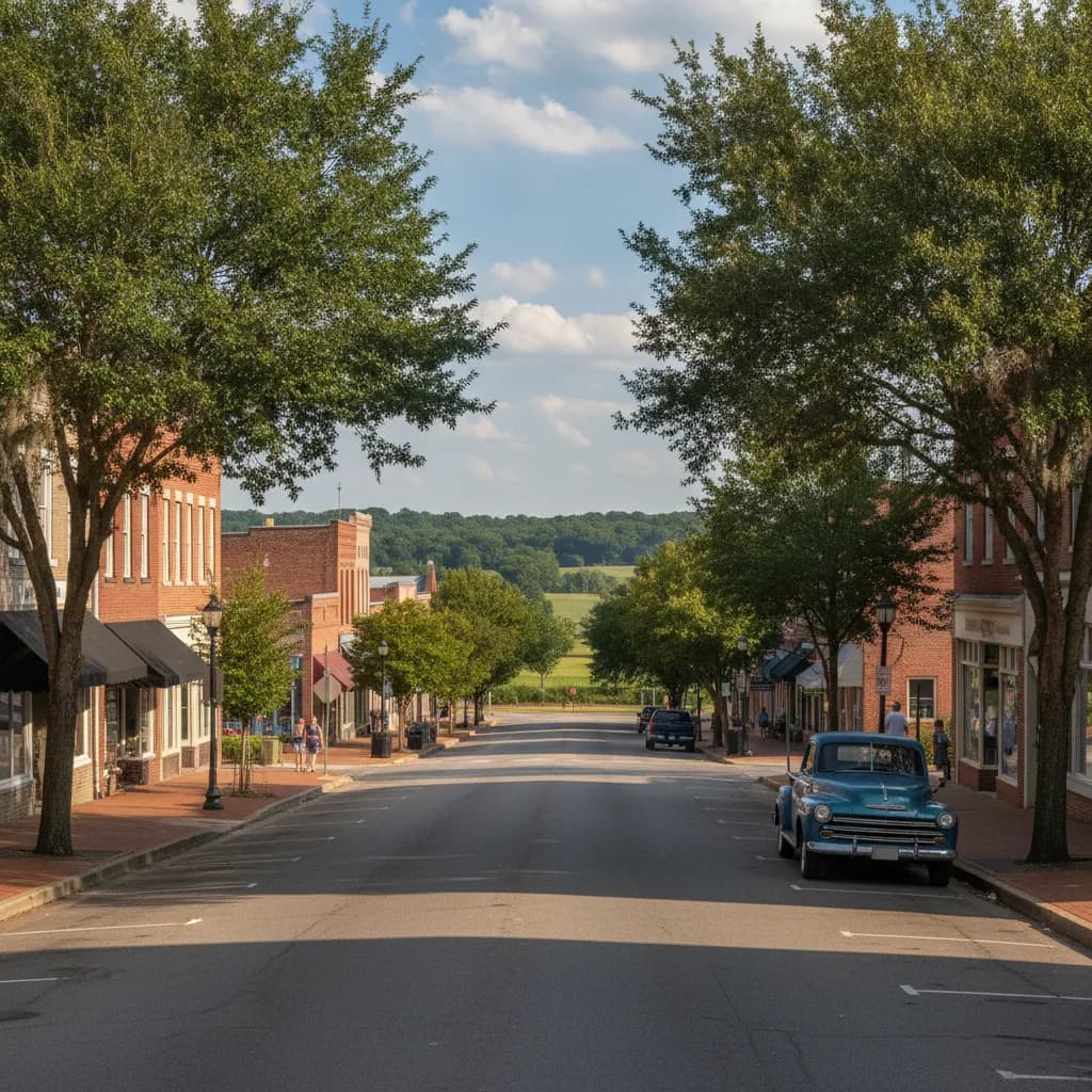 View of Hernando, MS