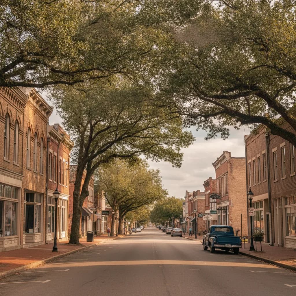 View of Holly Springs, MS