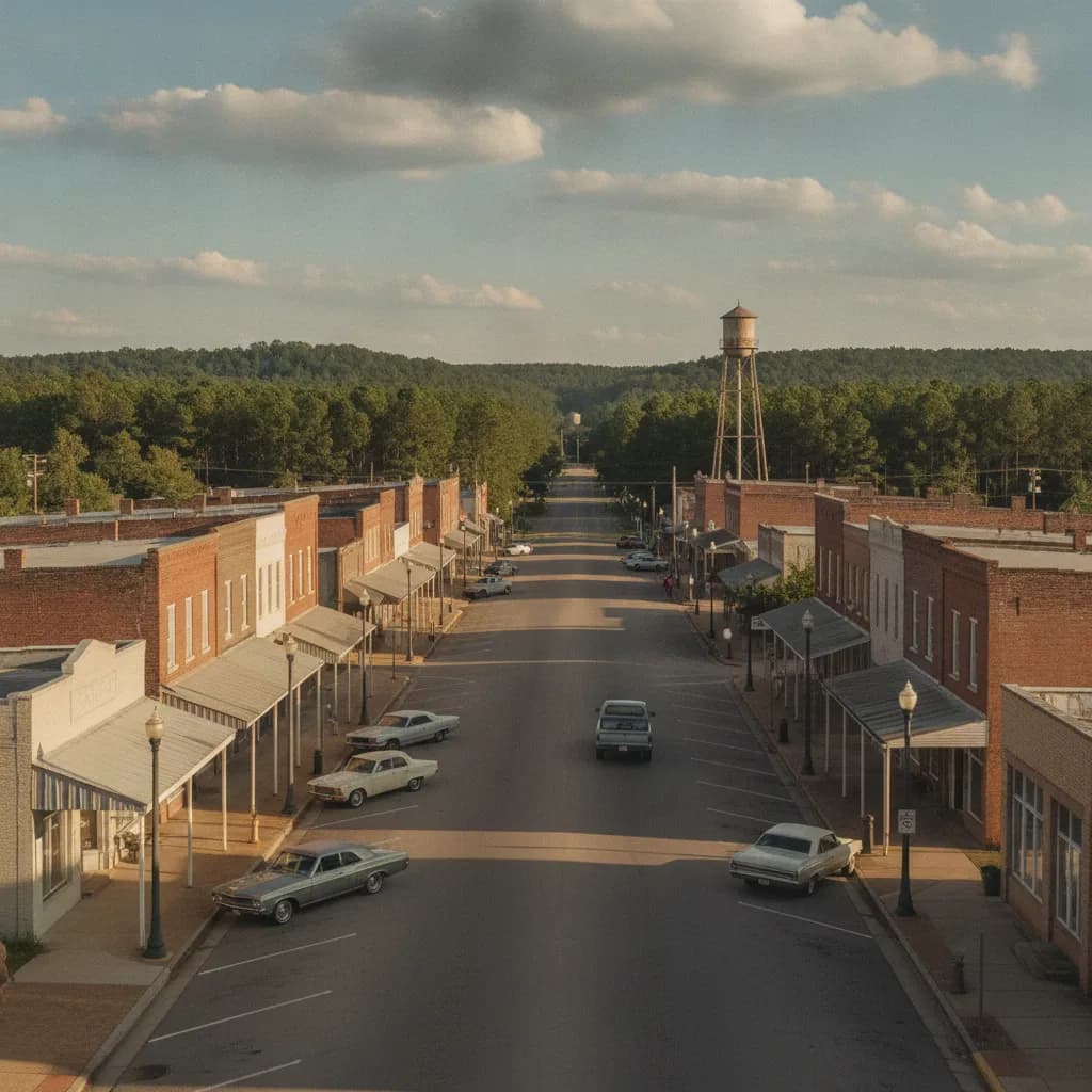 View of Leakesville, MS