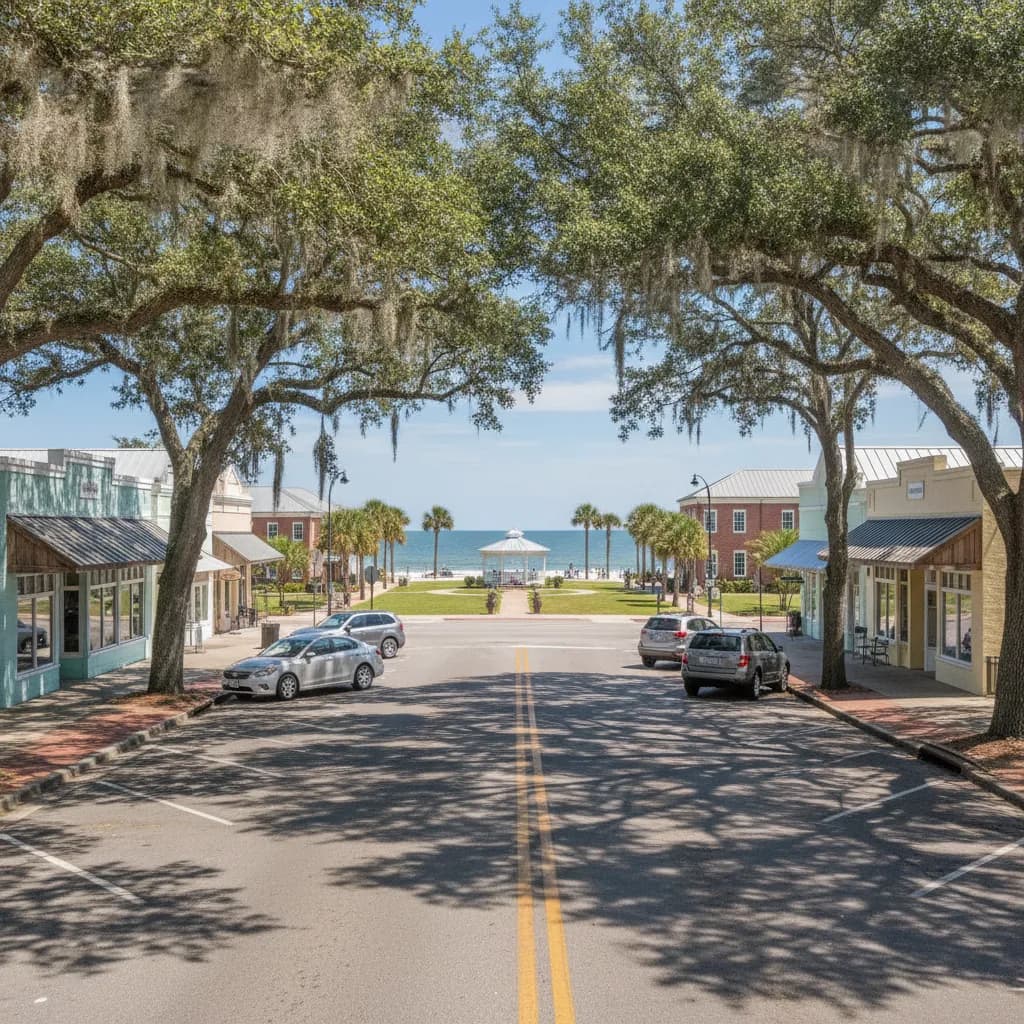 View of Long Beach, MS