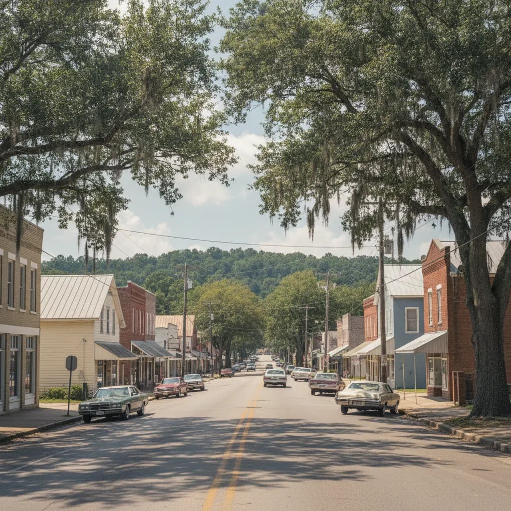 View of Magee, MS