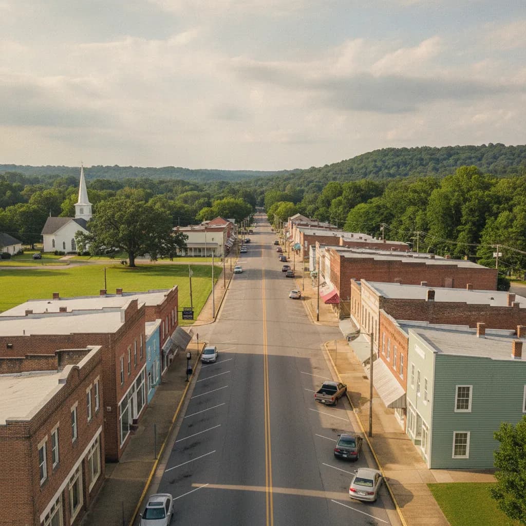 View of Morton, MS
