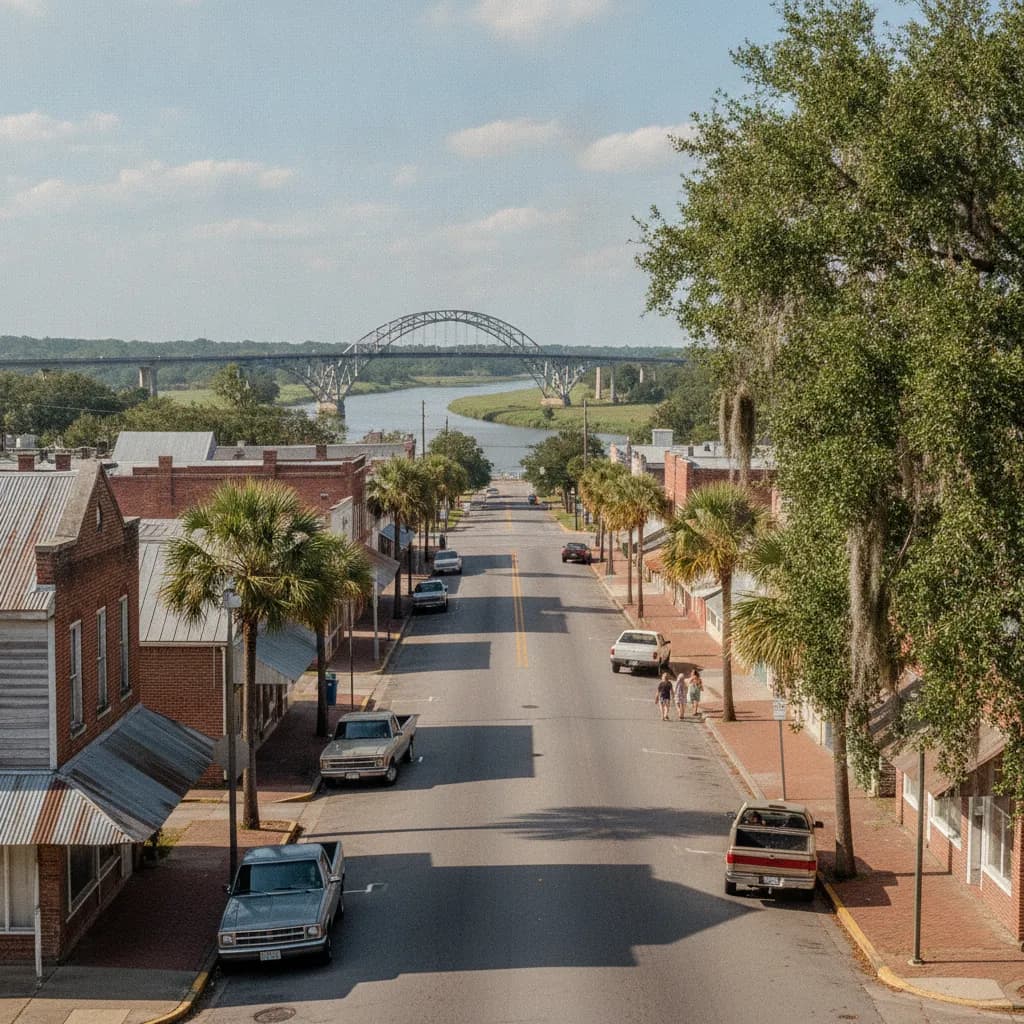 View of Moss Point, MS