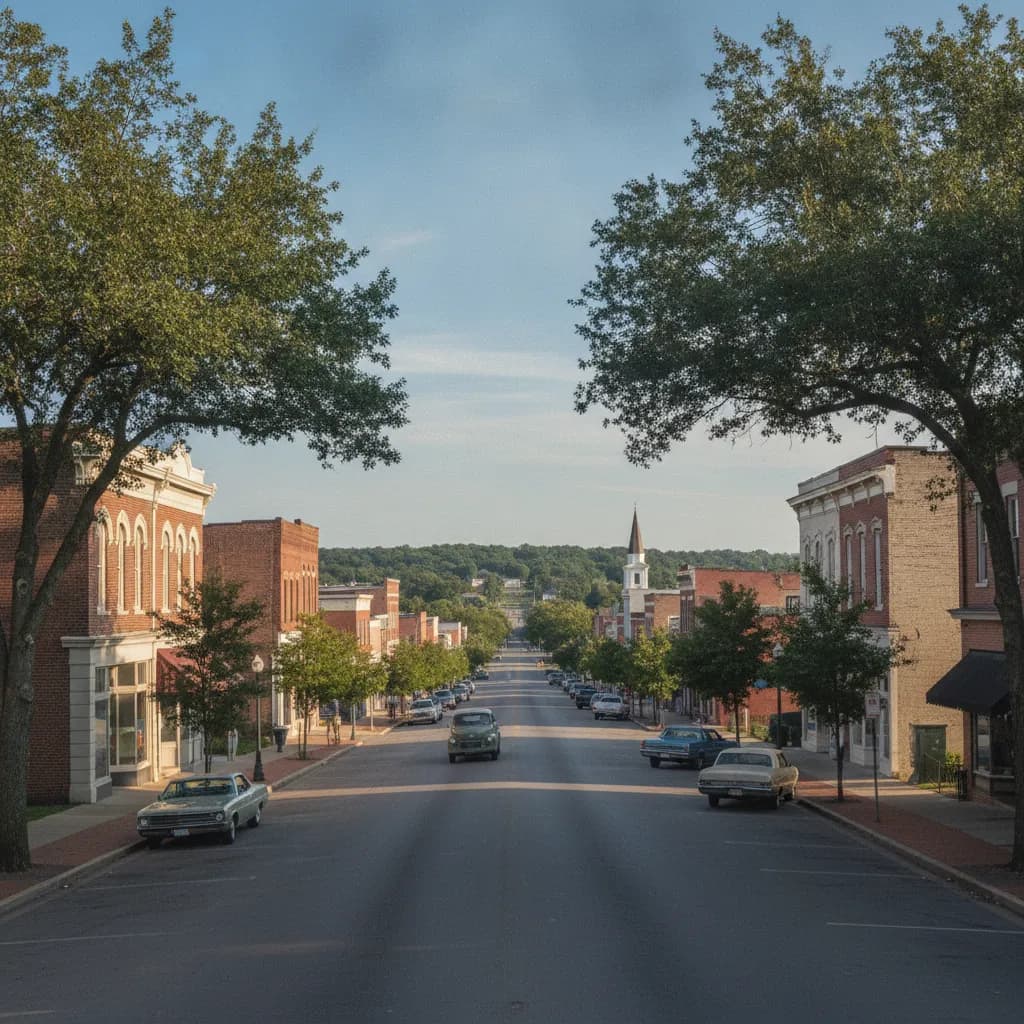 View of New Albany, MS
