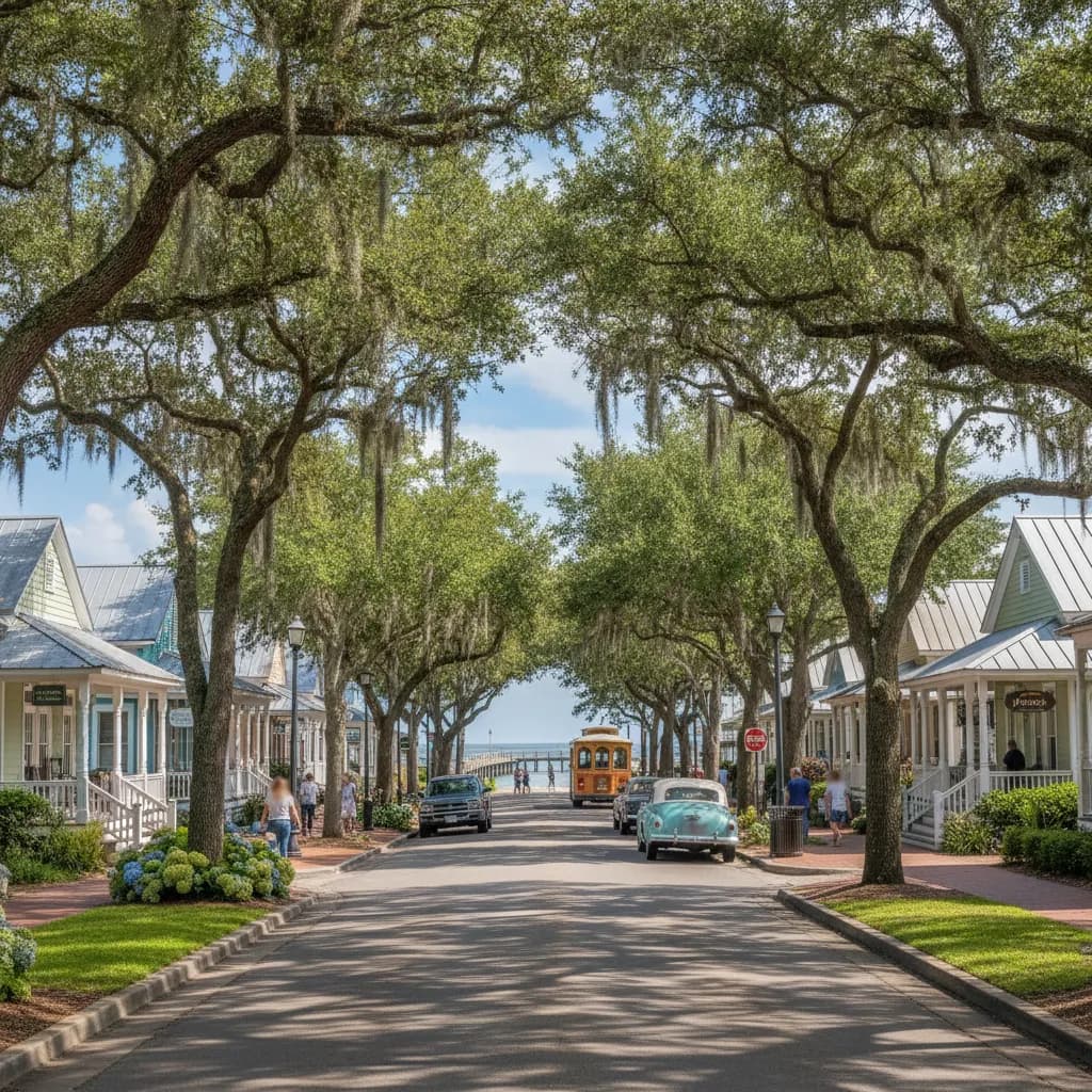 View of Ocean Springs, MS