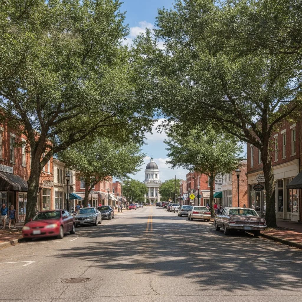 View of Pontotoc, MS