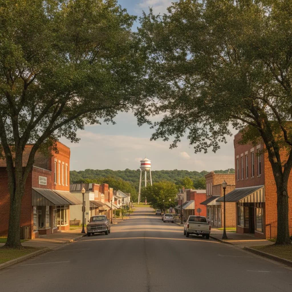 View of Saltillo, MS