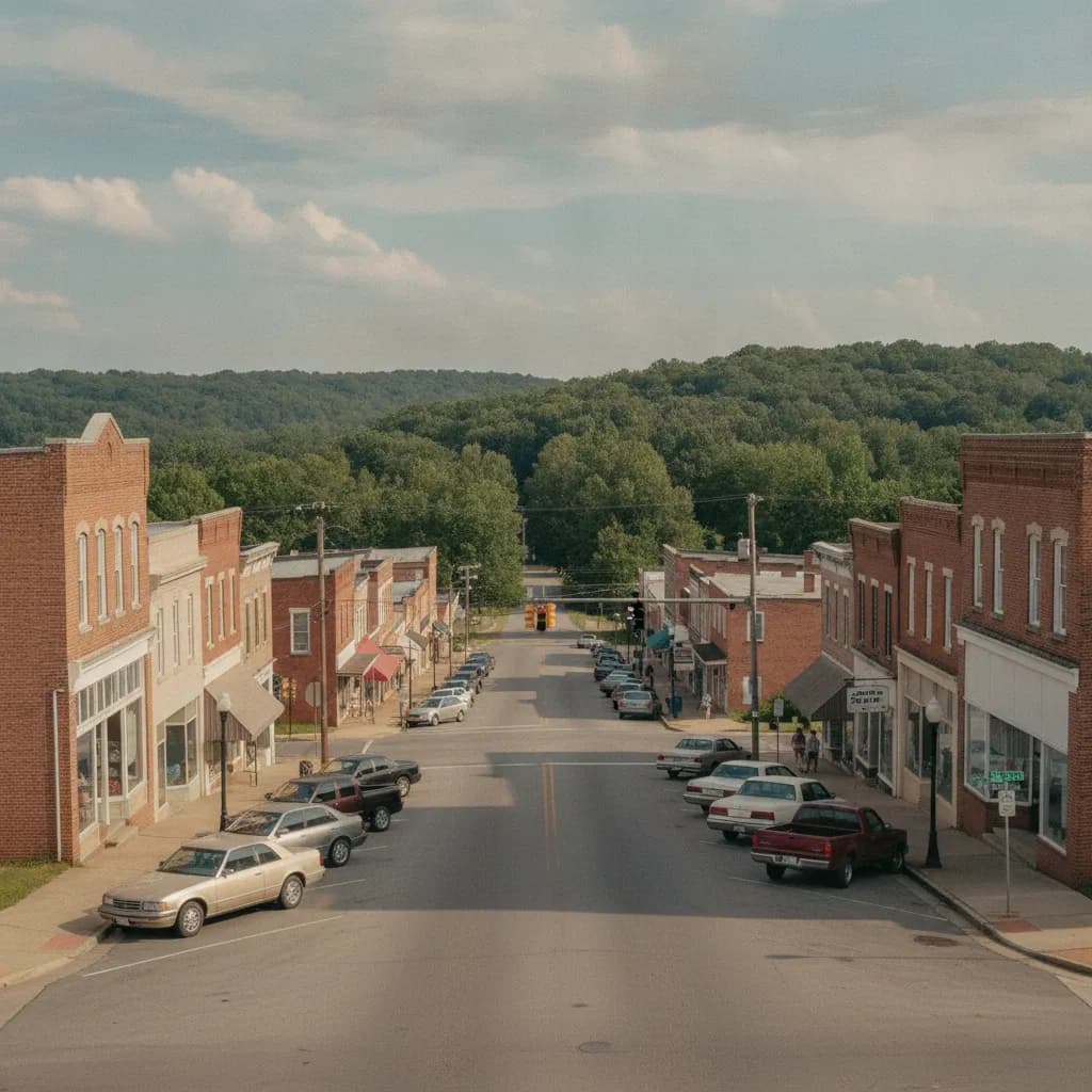 View of Senatobia, MS